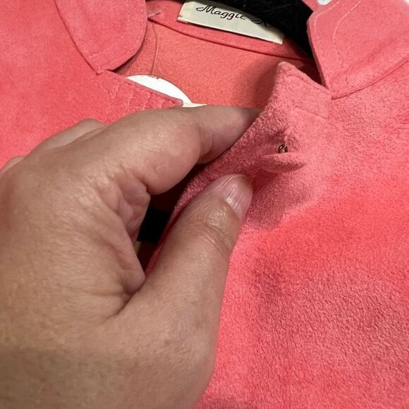 Vintage Bubblegum Pink Ultrasuede Jacket - Picture 4 of 9